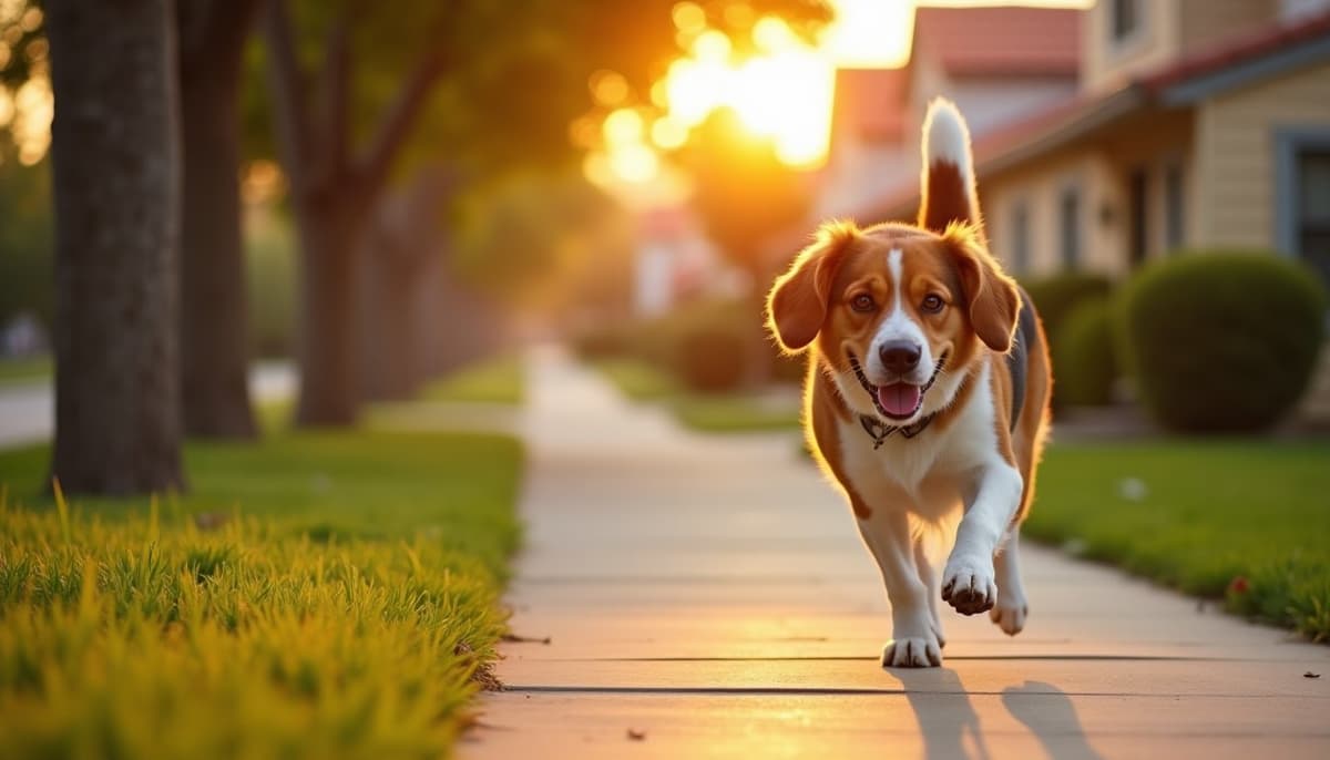 A dog on a walk ā Peptides for Dogs in Oxnard, CA