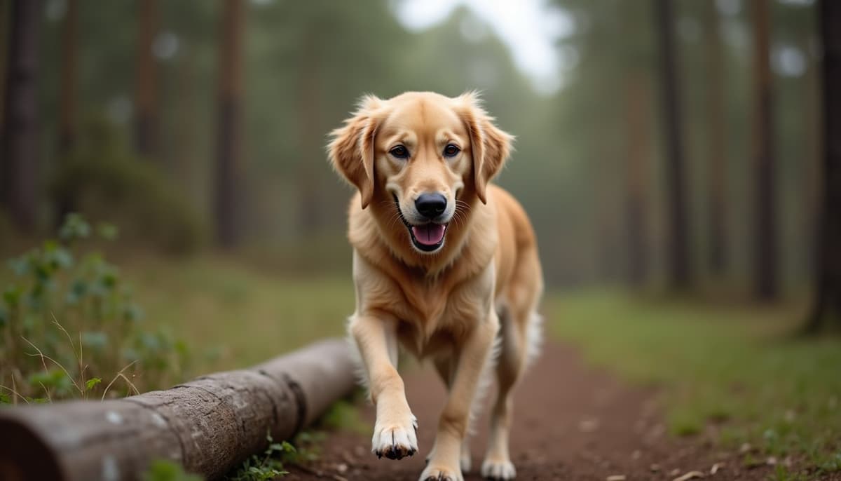 A dog on a walk — Peptides for Dogs in Palmdale, CA