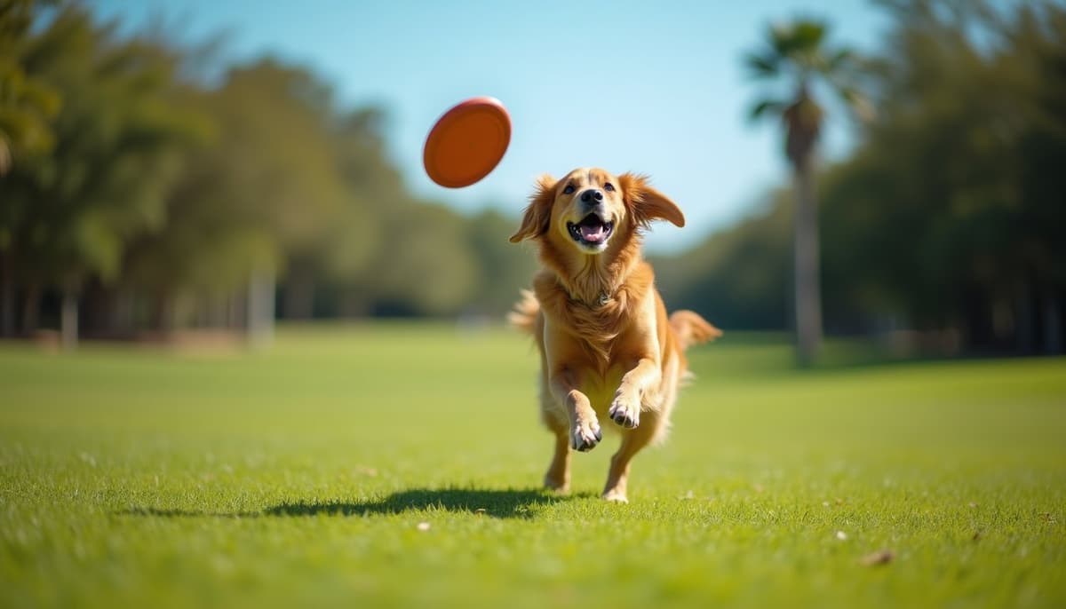 A dog on a walk ā Peptides for Dogs in Port Saint Lucie, FL