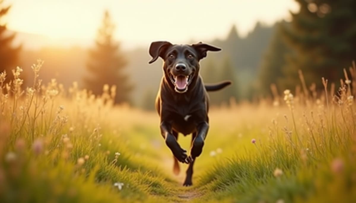 A dog on a walk ā Peptides for Dogs in Portland, OR