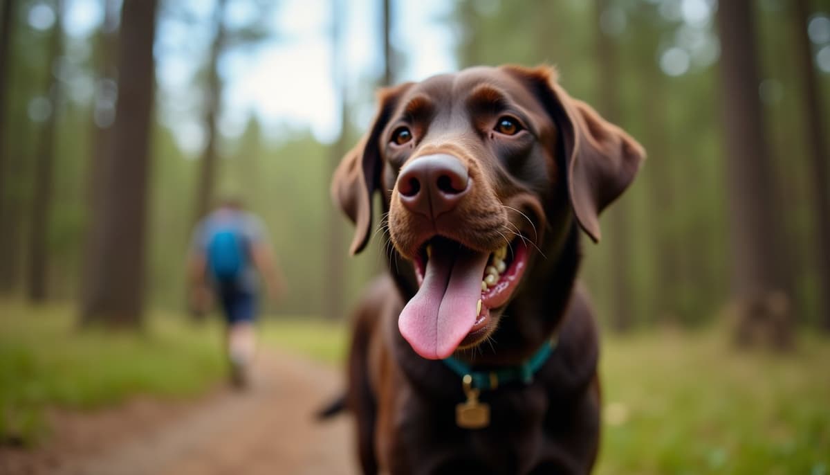 A dog on a walk ā Peptides for Dogs in Richardson, TX