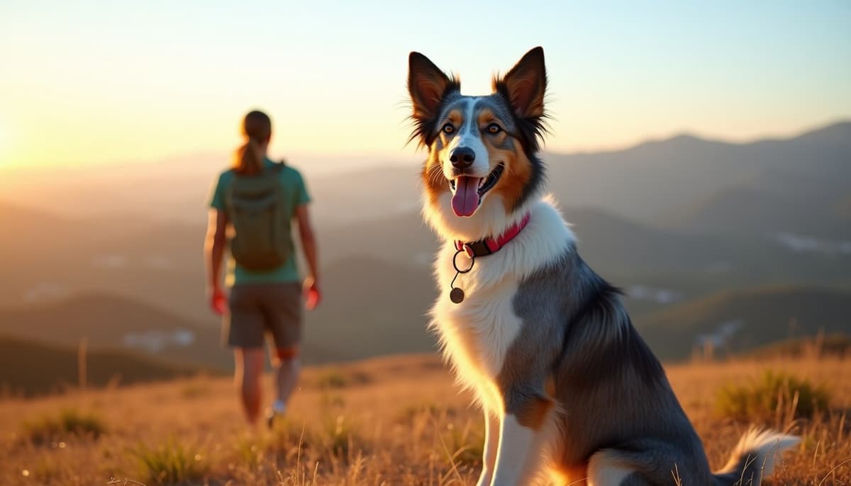 A dog on a walk — Peptides for Dogs in Sacramento, CA