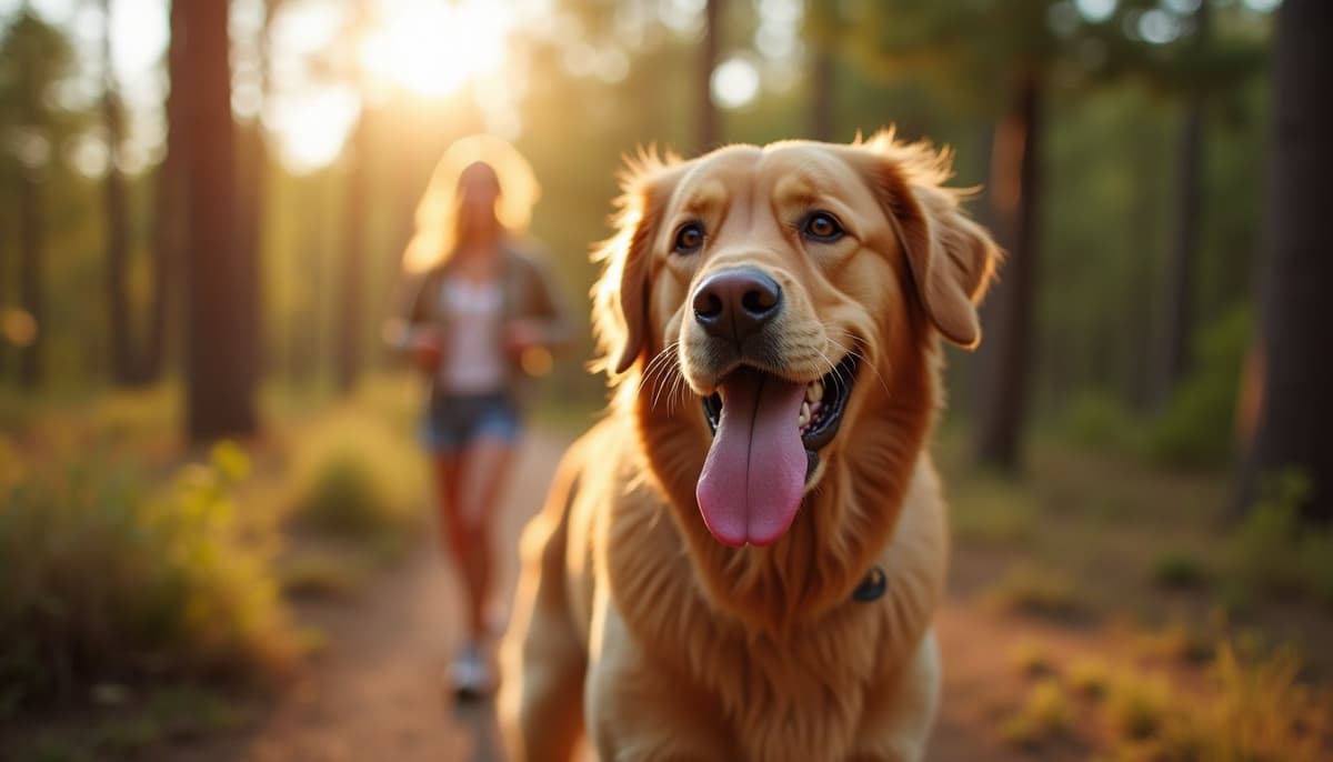 A dog on a walk ā Peptides for Dogs in Tucson, AZ