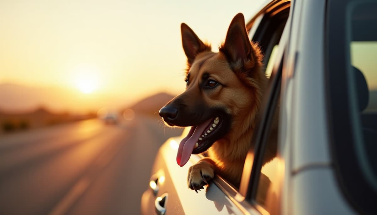 A dog on a walk — Peptides for Dogs in Victorville, CA - K9-REPAIR