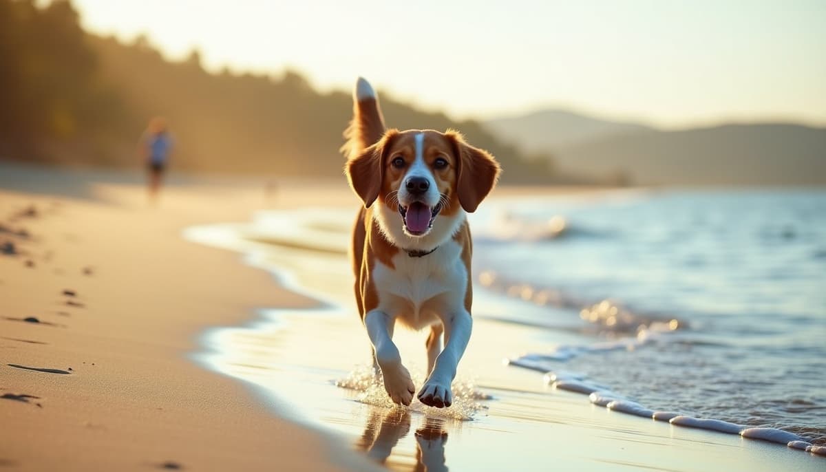 A dog on a walk ā Peptides for Pets in Abilene, TX for Dogs
