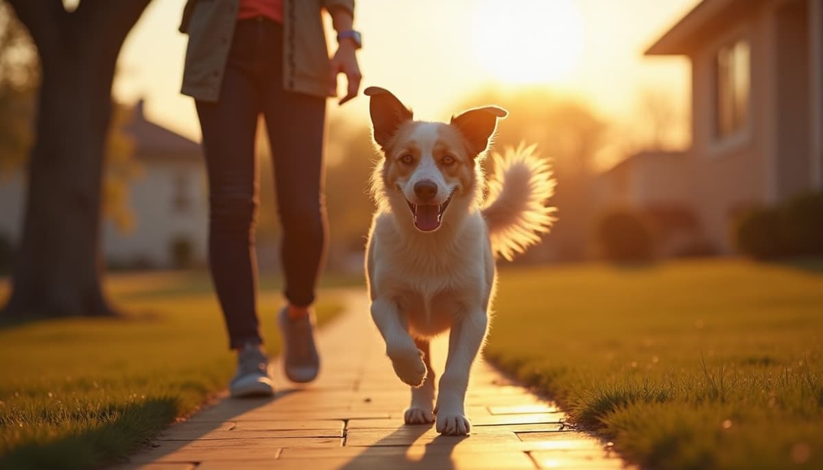 A dog on a walk ā Peptides for Pets in Billings, MT for Dogs