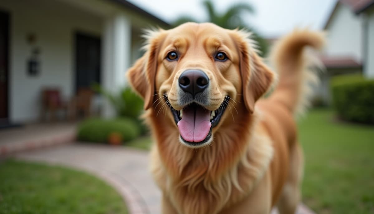 A dog on a walk — Peptides for Pets in Cape Coral, FL for Dogs