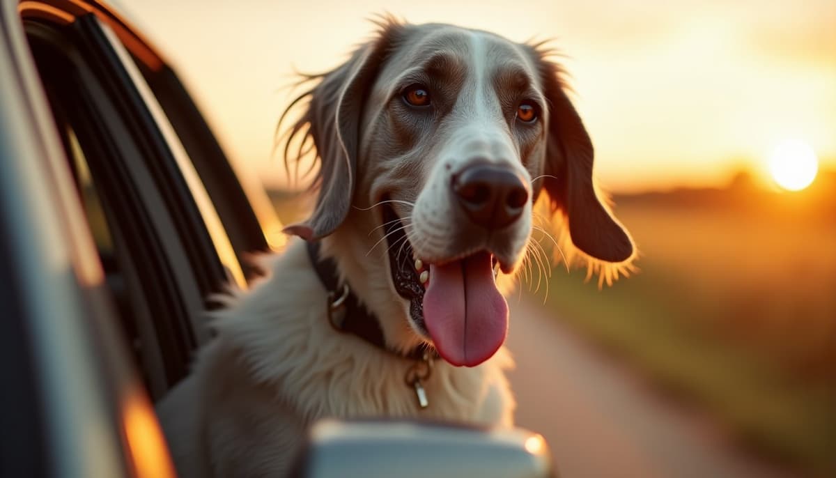 A dog on a walk — Are Peptides for Pets Available in Columbus, OH