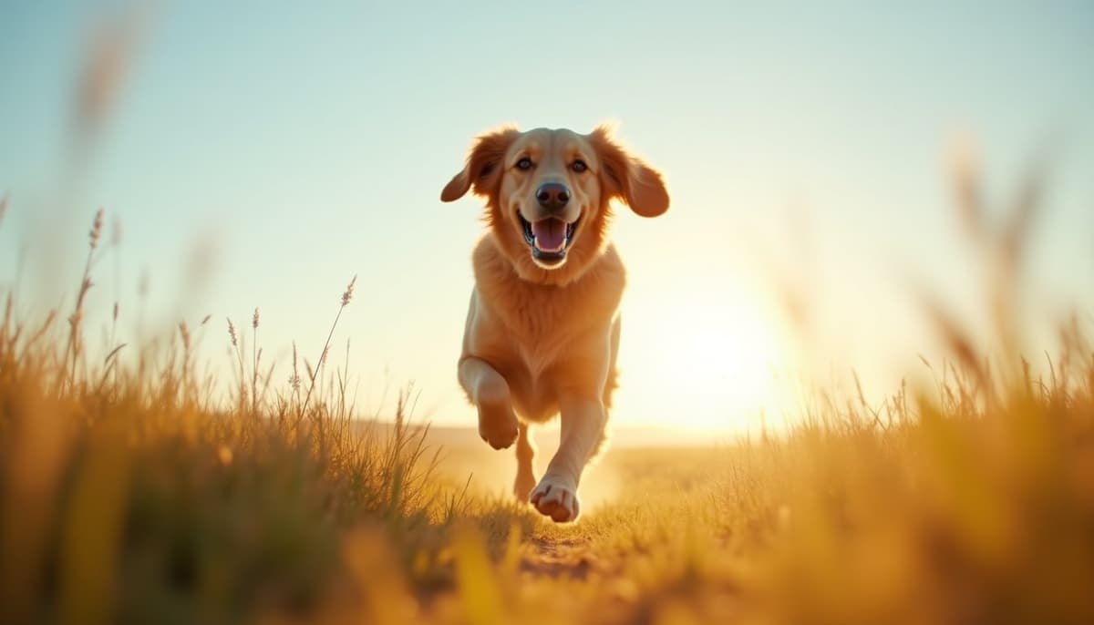 A dog on a walk — Peptides for Pets in Garden Grove, CA