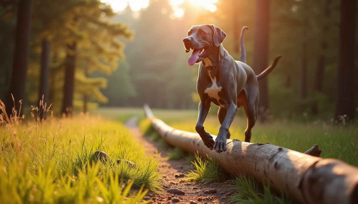 A dog on a walk — Peptides for Pets in Inglewood, CA