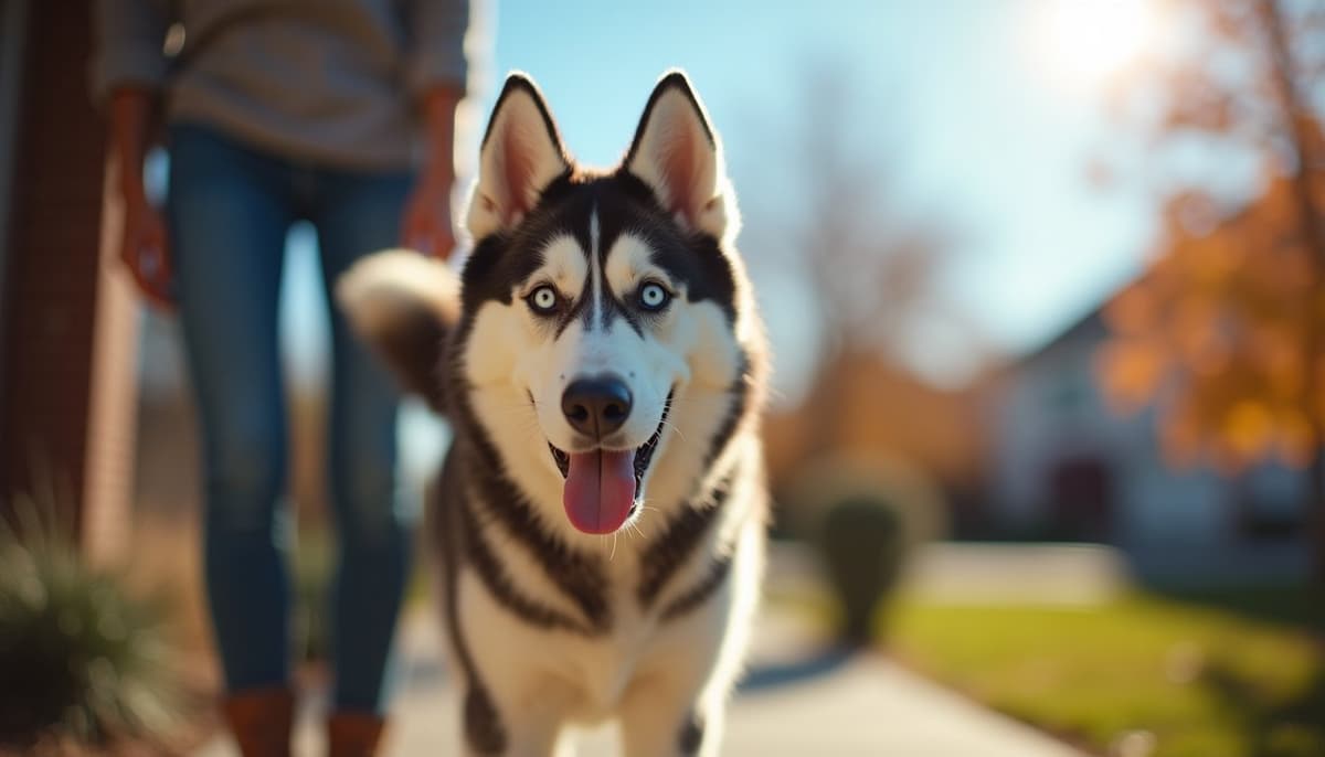 A dog on a walk ā Peptides for Pets in Jackson, MS for Dogs