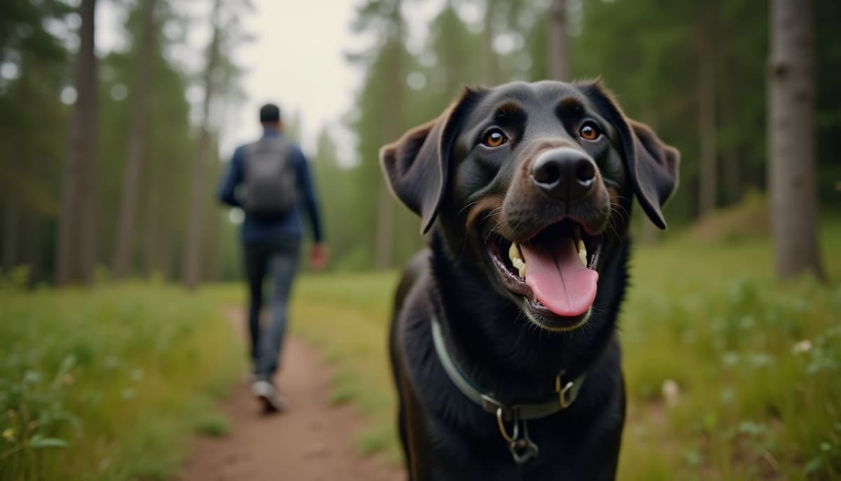 A dog on a walk — Peptides for Pets in Madison, WI
