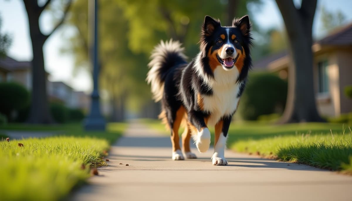 A dog on a walk — Peptides for Pets in Mcallen, TX for Dogs