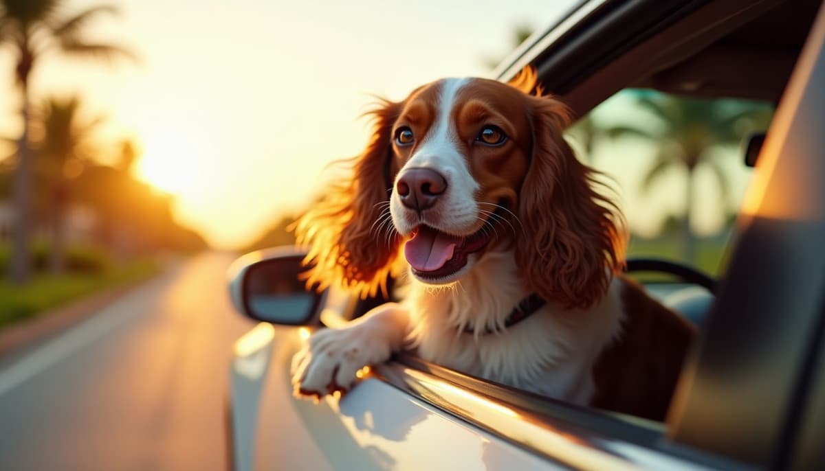 A dog on a walk — Peptides for Pets in Miami, FL for Dogs