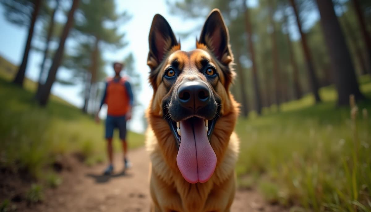 A dog on a walk ā Peptides for Pets in Oceanside, CA for Dogs