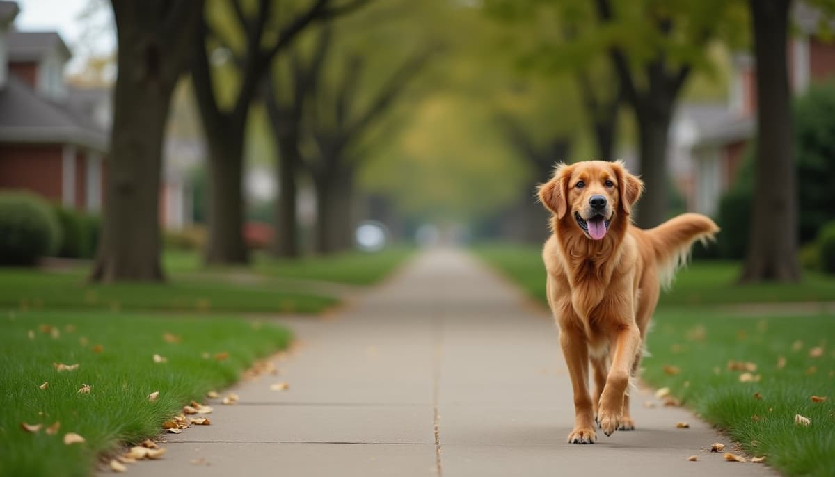 A dog on a walk ā Peptides for Pets in Overland Park, KS for Dogs