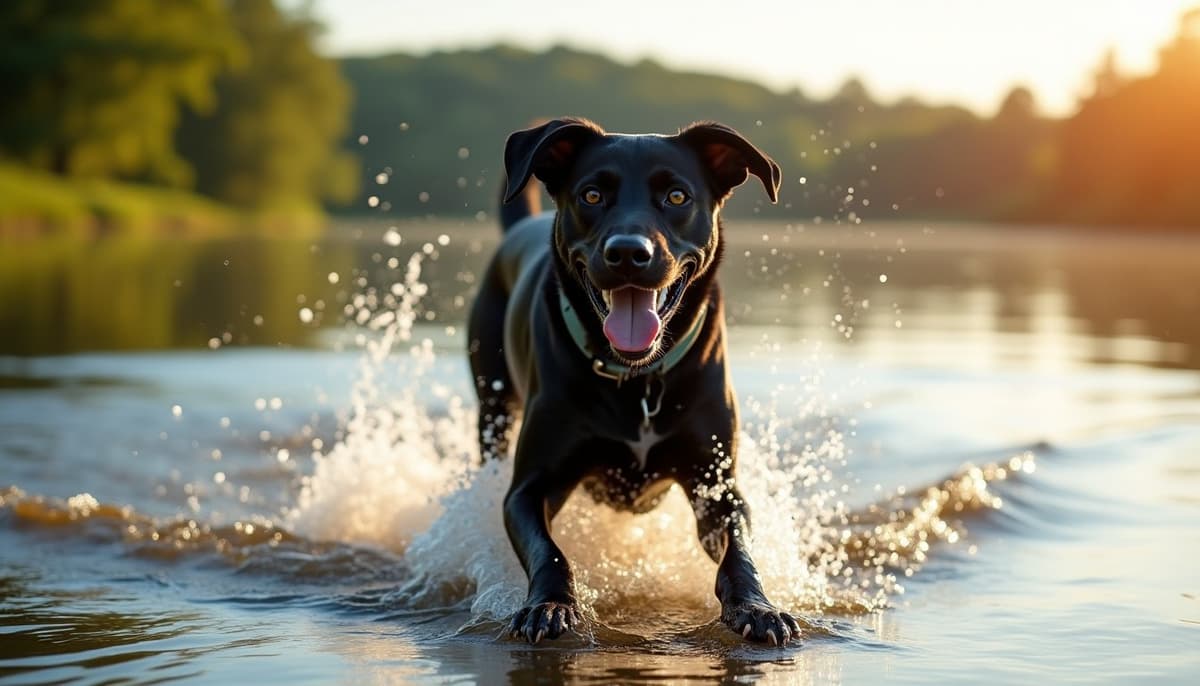 A dog on a walk ā Peptides for Pets in Rochester NY for Dogs