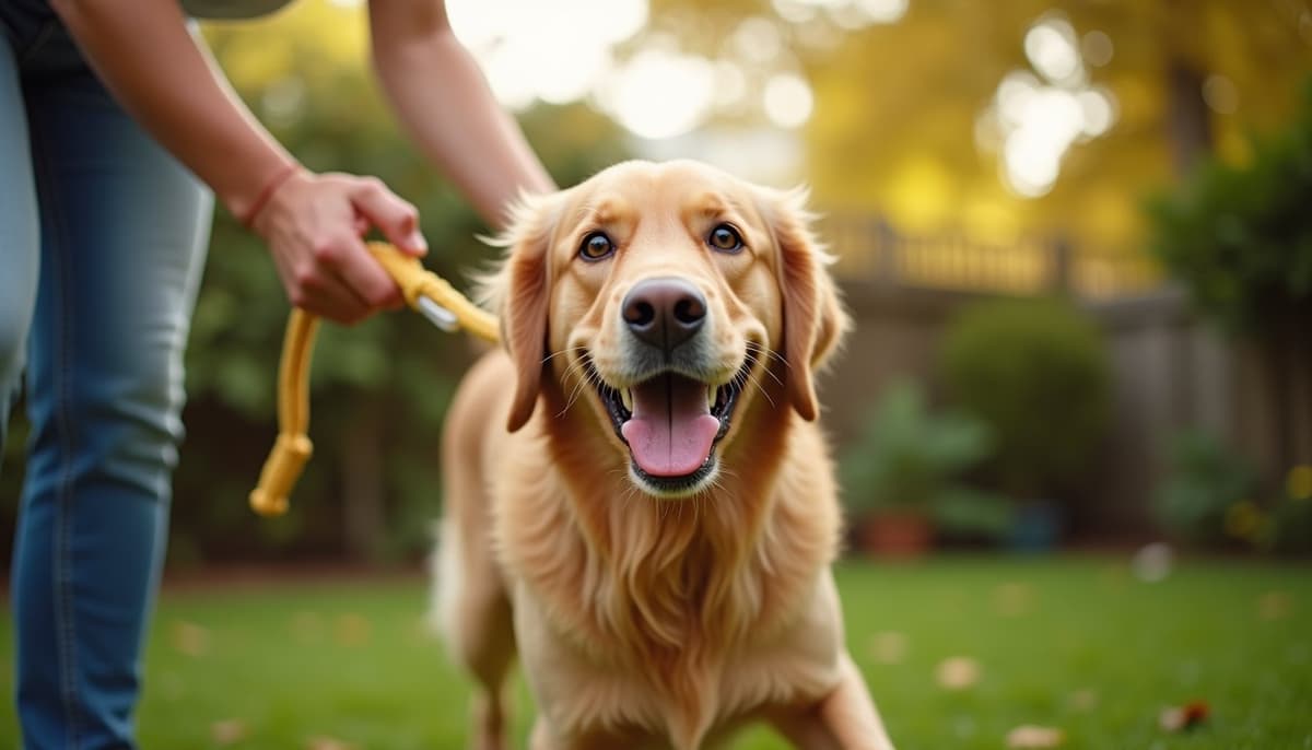 A dog on a walk — Peptides for Pets in San Francisco, CA for Dogs