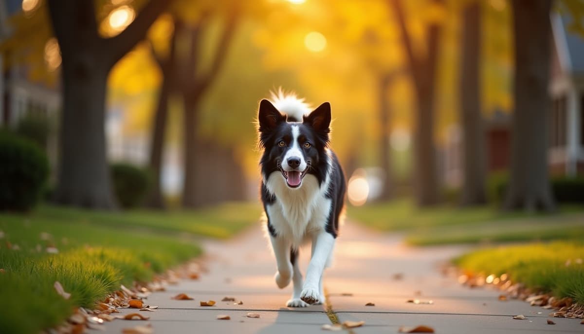 A dog on a walk — Peptides for Pets in South Bend, IN for Dogs