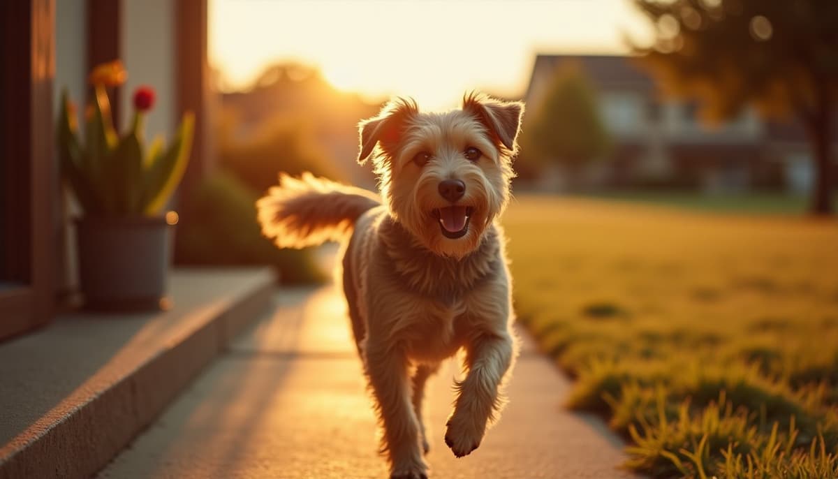 A dog on a walk — Peptides for Pets in Tulsa, OK for Dogs