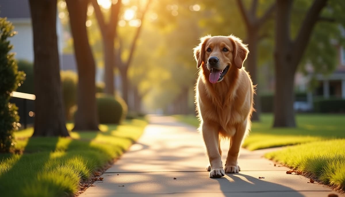A dog on a walk — Peptides for Pets Waterbury CT for Dogs