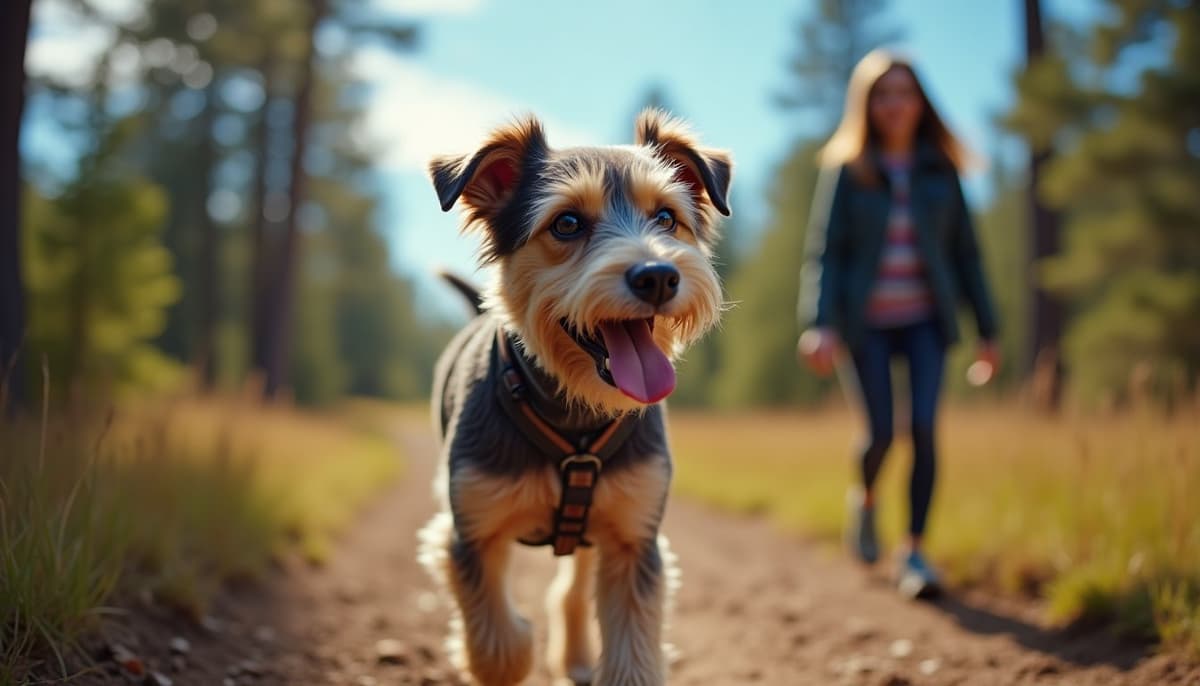 A dog on a walk — Peptides for Pets in Wichita, KS