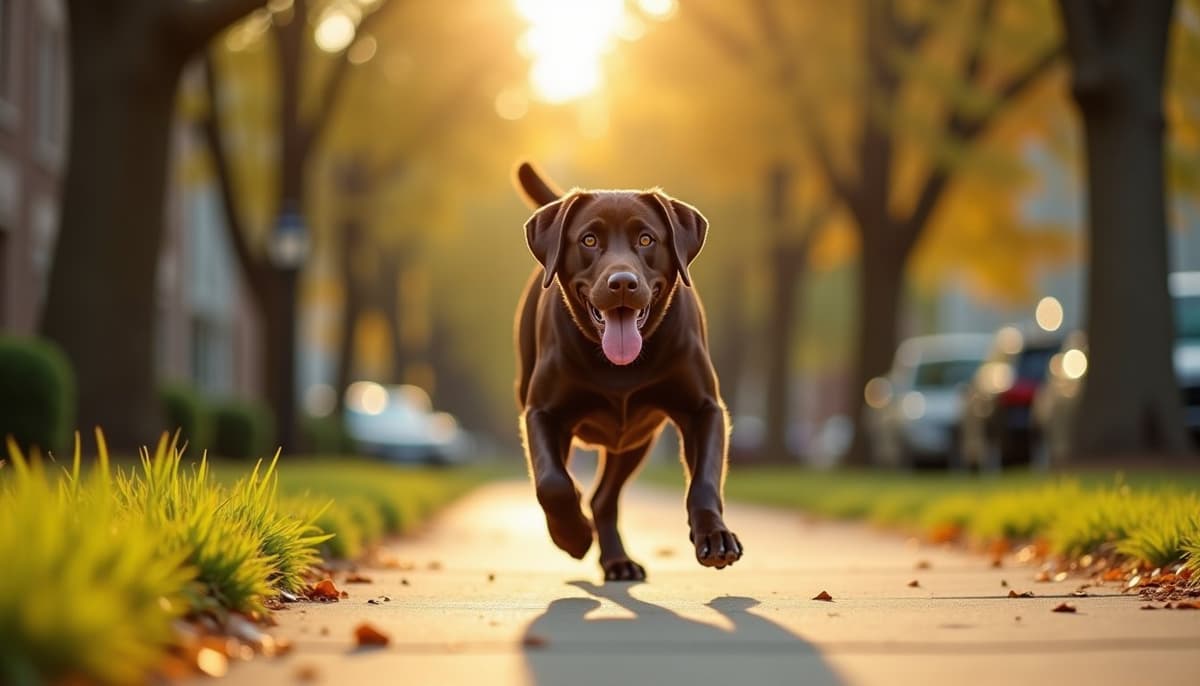 A dog on a walk ā Peptides for Pets in Winston Salem, NC