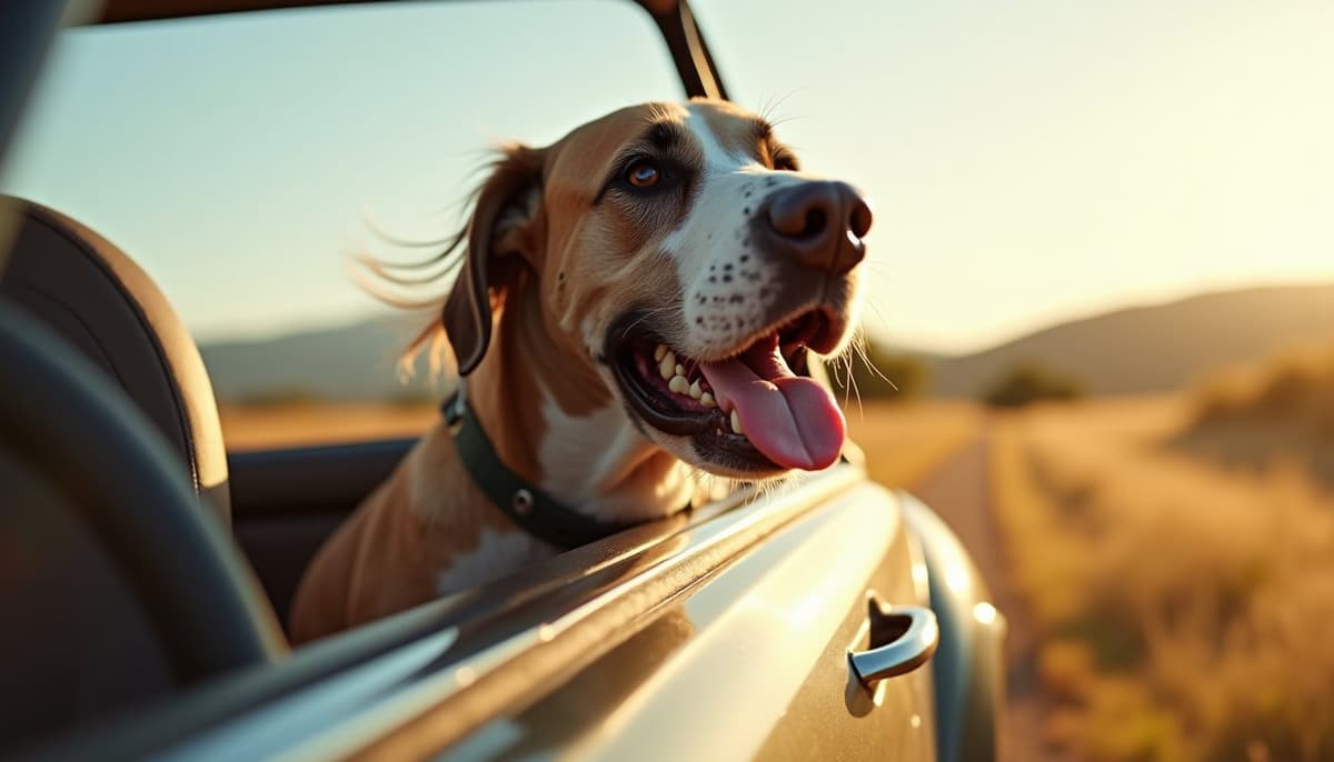 A dog on a walk — Pet Supplements in Antioch, CA for Dogs