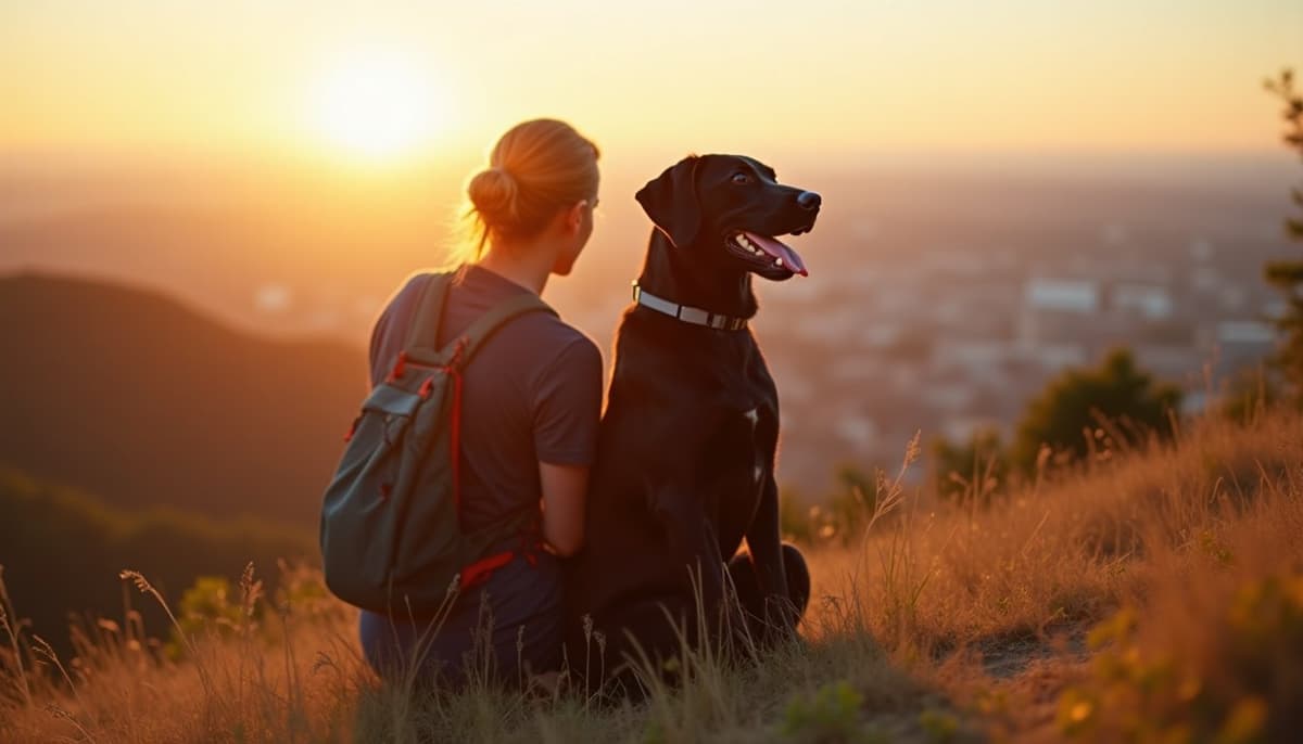 A dog on a walk — Where to Buy Pet Supplements in Baltimore, MD
