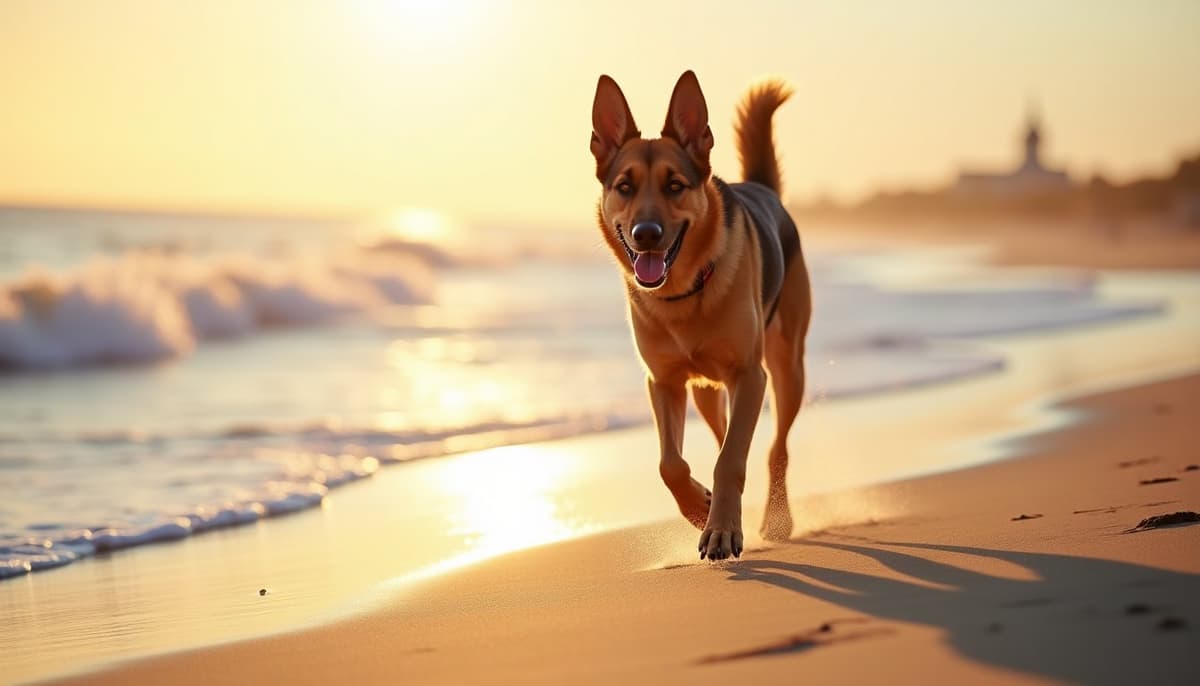 A dog on a walk — Pet Supplements in Chesapeake, VA for Dogs