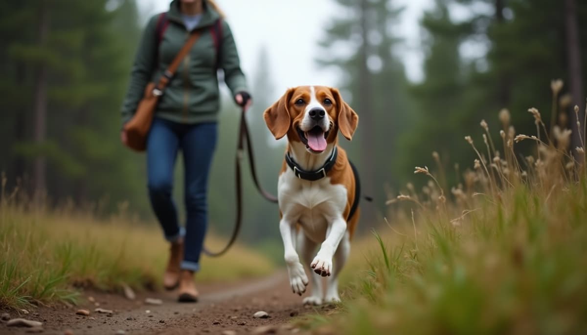 A dog on a walk — Pet Supplements in Denver, CO for Dogs
