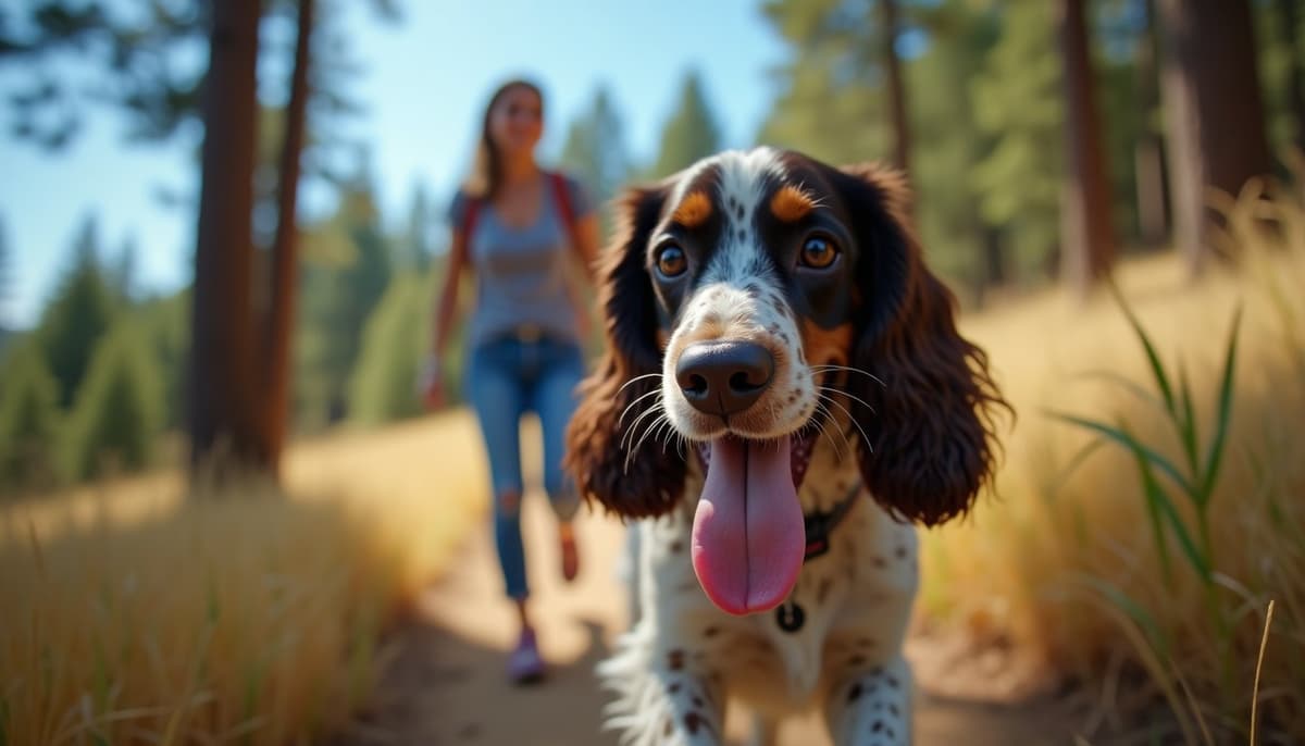 A dog on a walk — Pet Supplements in Fairfield CA for Dogs