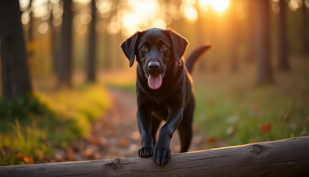 A dog on a walk — Pet Supplements in Huntsville, AL for Dogs