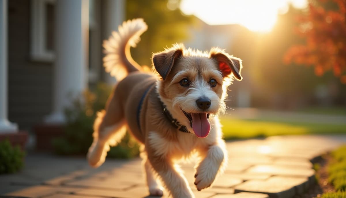 A dog on a walk — Pet Supplements in Lexington, KY for Dogs