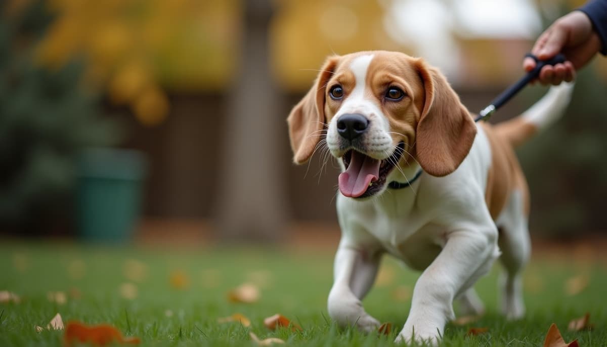 A dog on a walk — Pet Supplements in Lubbock, TX for Dogs