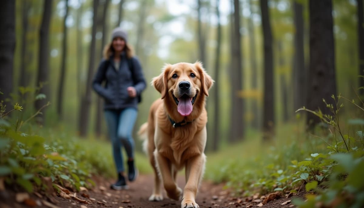 A dog on a walk — Pet Supplements in New Haven, CT for Dogs