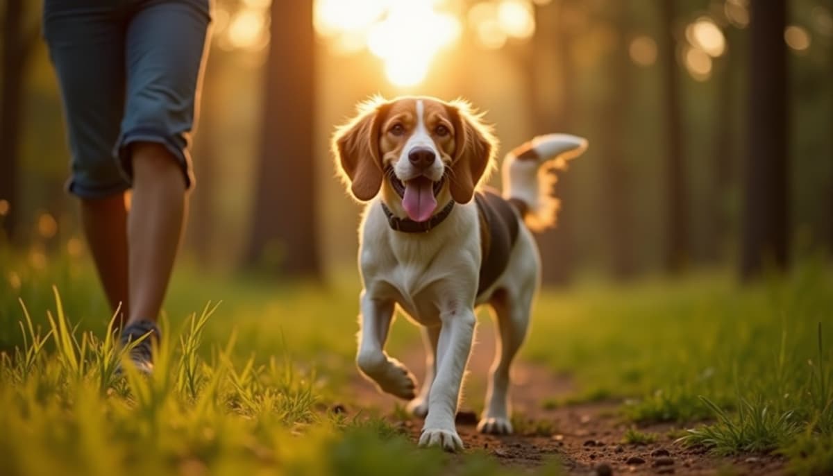 A dog on a walk — Pet Supplements in New Orleans, LA for Dogs