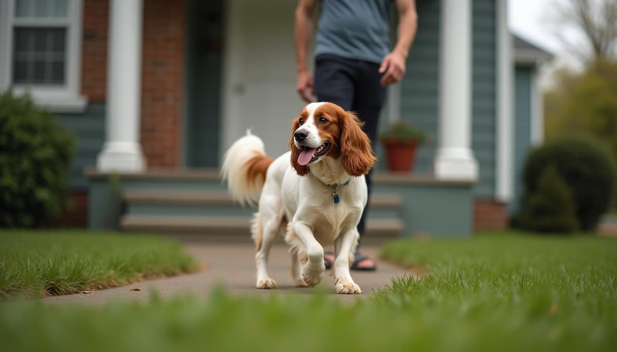 A dog on a walk — Where to Buy Pet Supplements in Philadelphia, PA