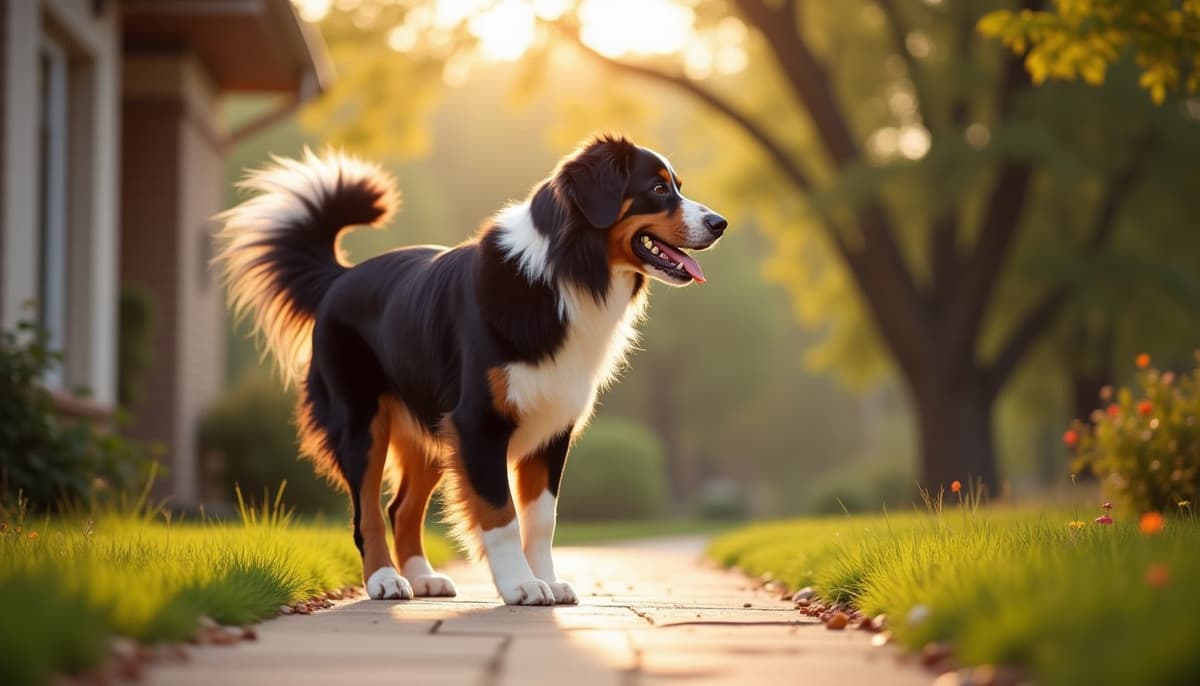 A dog on a walk — Pet Supplements in Plano TX for Dogs