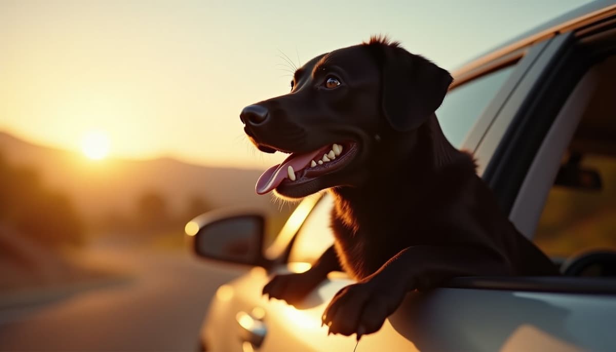 A dog on a walk — Pet Supplements in Rancho Cucamonga, CA for Dogs