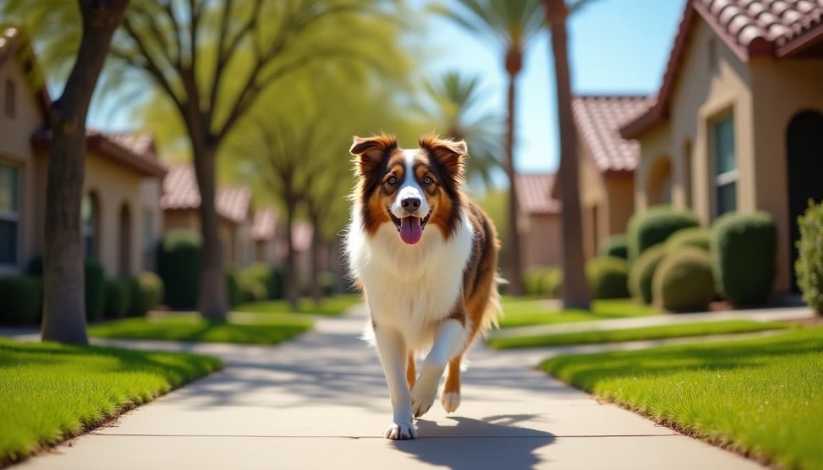 A dog on a walk — Pet Supplements in Scottsdale, AZ for Dogs