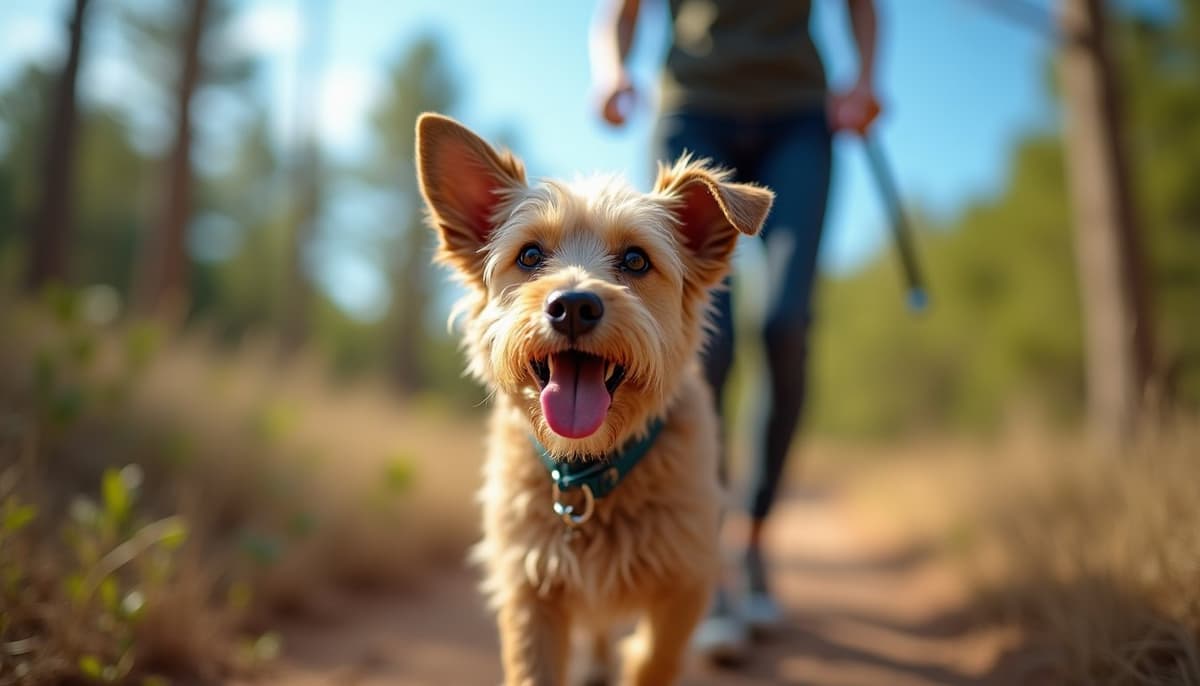 A dog on a walk — Pet Supplements in Tempe AZ for Dogs