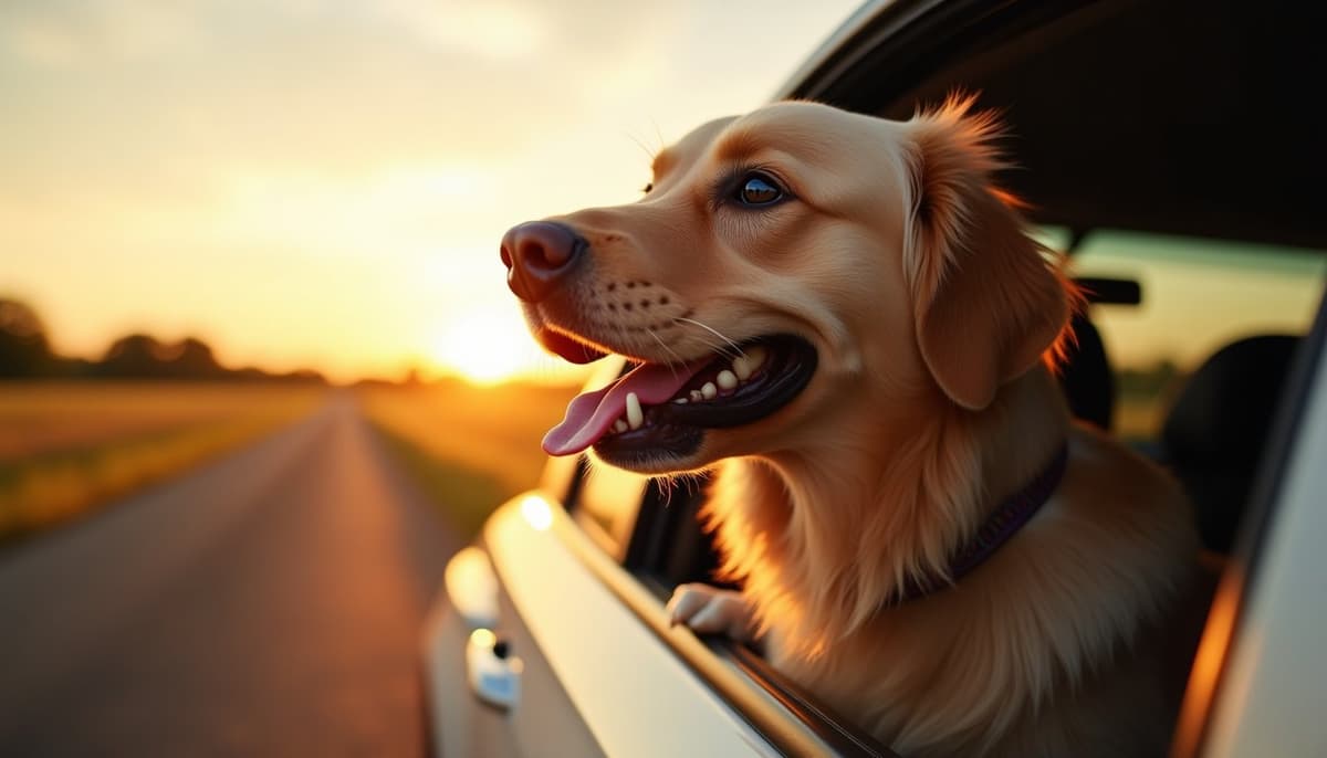 A dog on a walk — Pet Supplements in Toledo, OH for Dogs