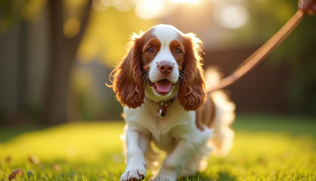 A dog on a walk — Pet Supplements in Torrance, CA for Dogs