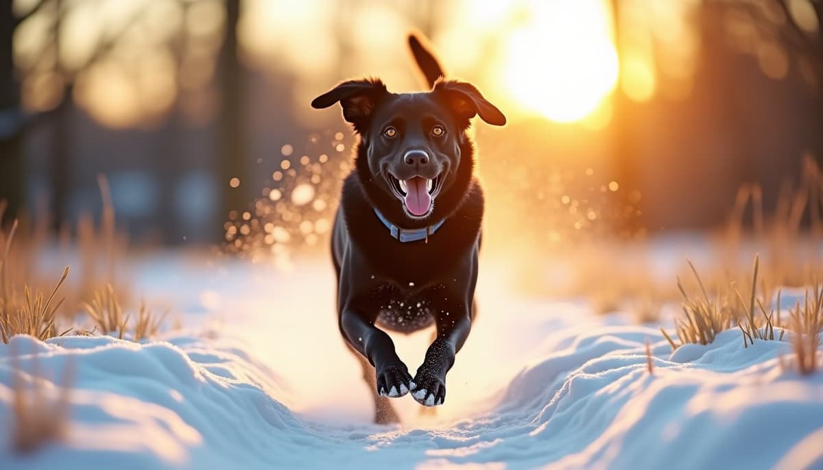 A dog on a walk — Pet Supplements in Victorville, CA for Dogs