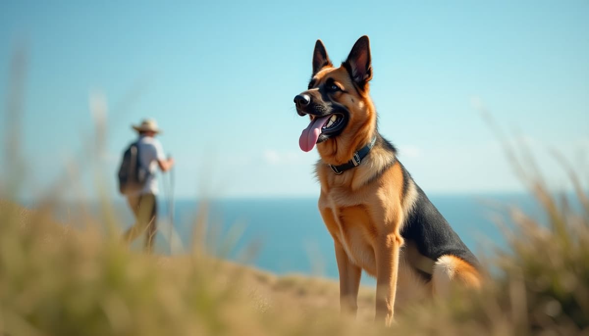 A dog on a walk — Pet Supplements in West Palm Beach, FL for Dogs
