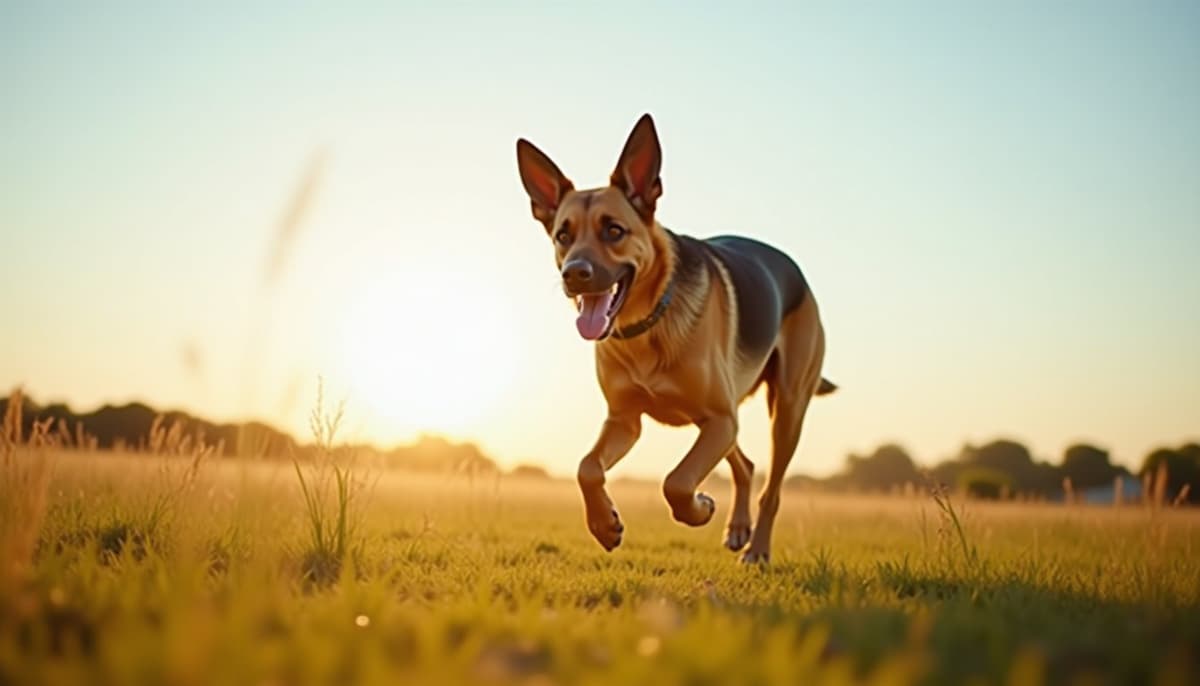 A dog on a walk — Pet Supplements in Wichita Falls, TX for Dogs