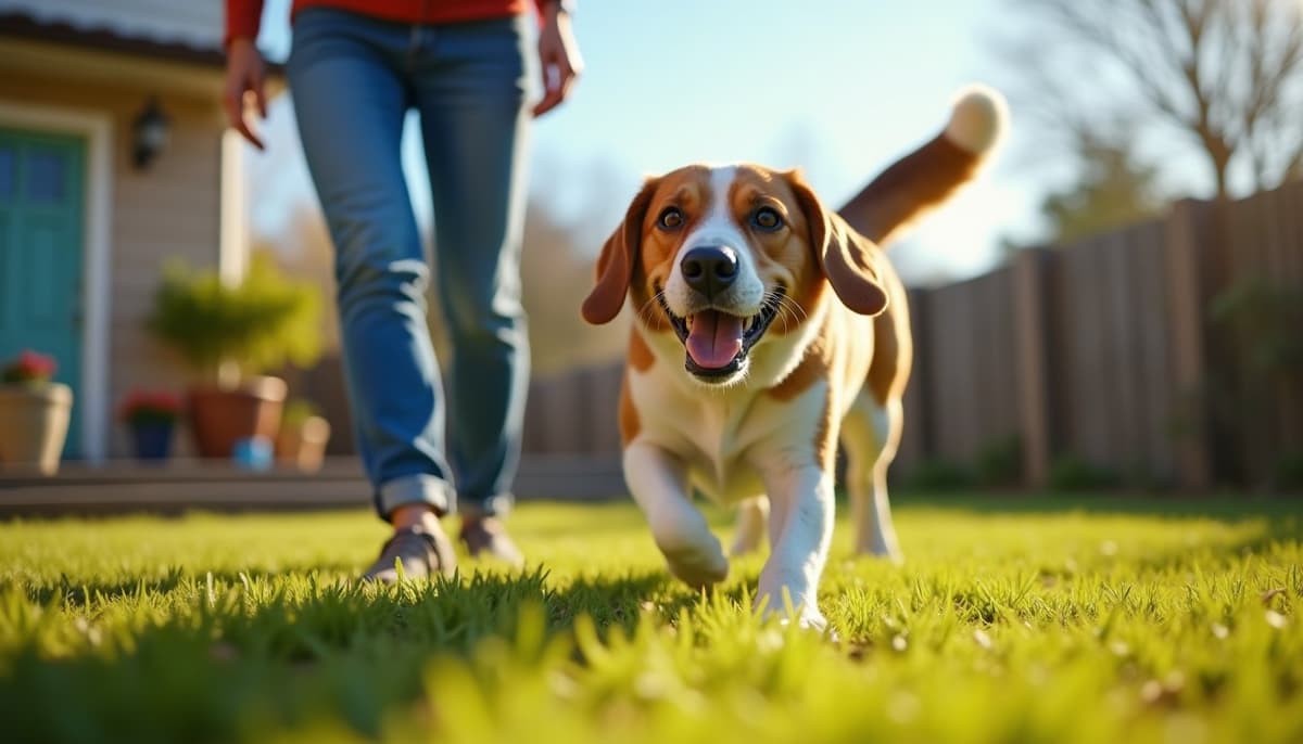 A dog on a walk — TPLO Surgery Cost in Fairfield, CA for Dogs