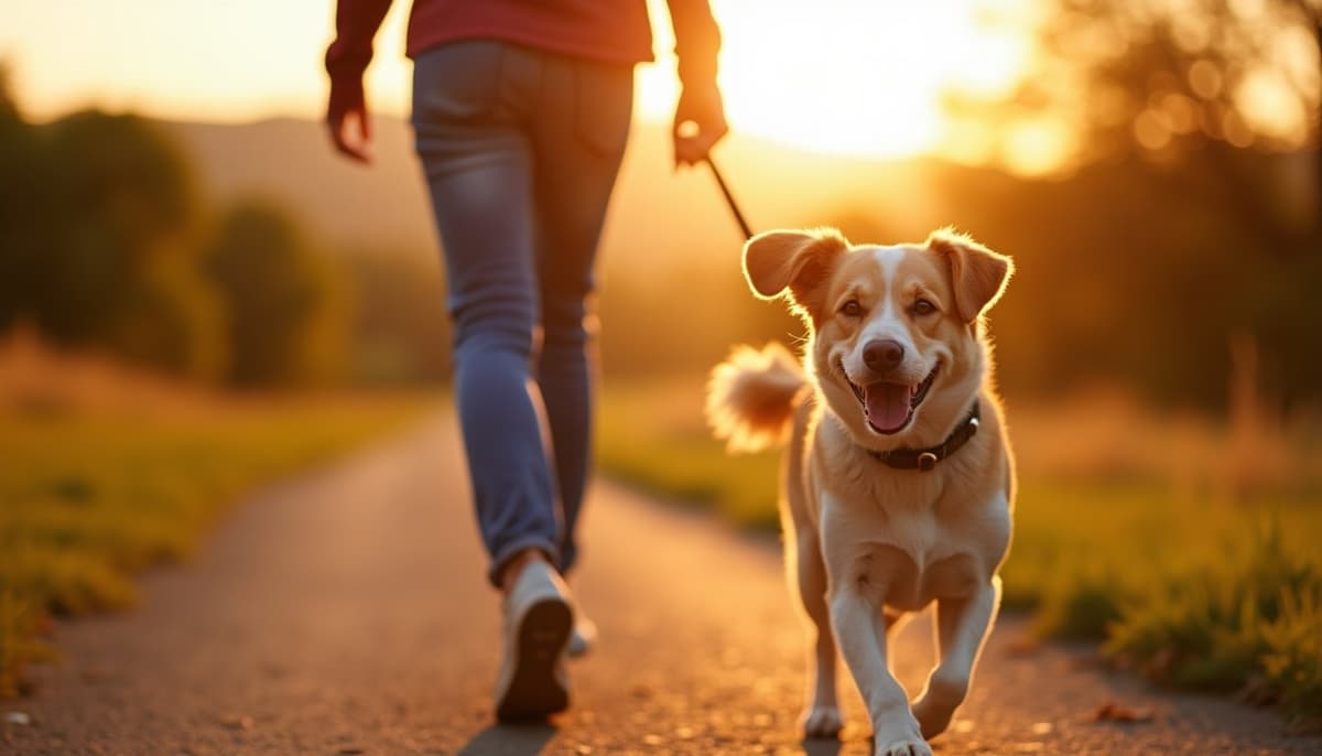 A dog on a walk — TPLO Surgery Cost New York NY for Dogs