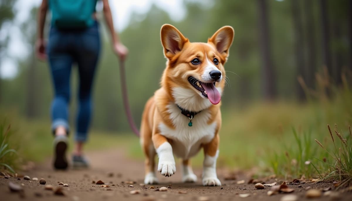 A dog on a walk — TPLO Surgery Cost in Temecula, CA